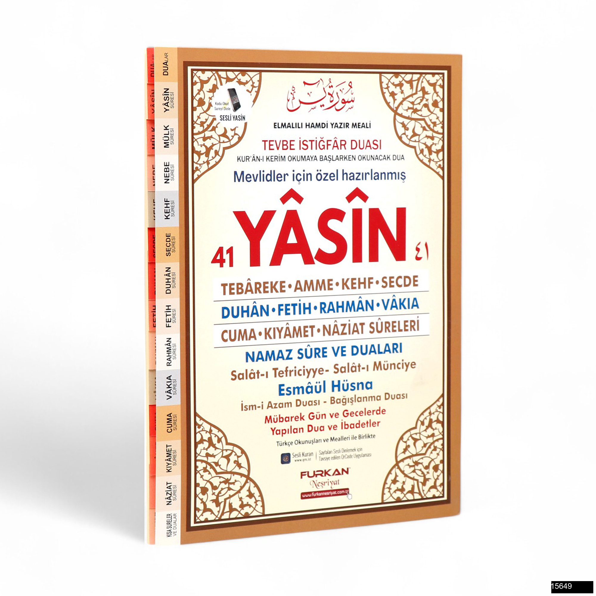 Marifet Rahle Boy 128 Sayfa 3lü Karton Kapak 41 Yasin