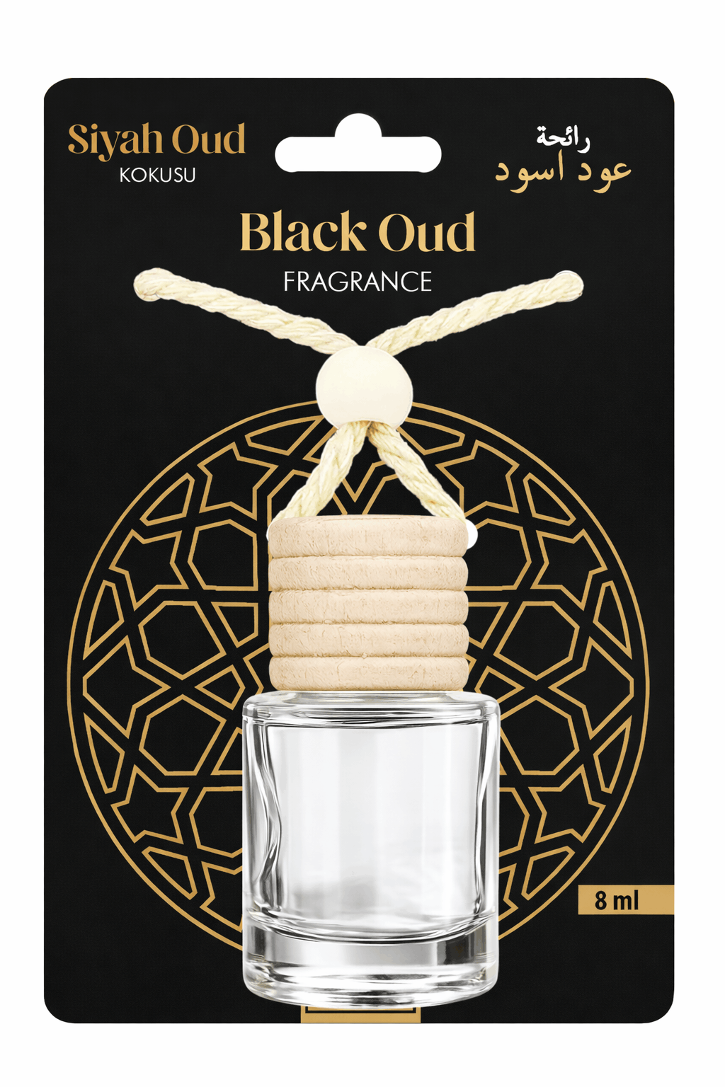 Siyah Misk & Black Oud Kokusu 8ml Asmalı Araba ve Araç Kokusu