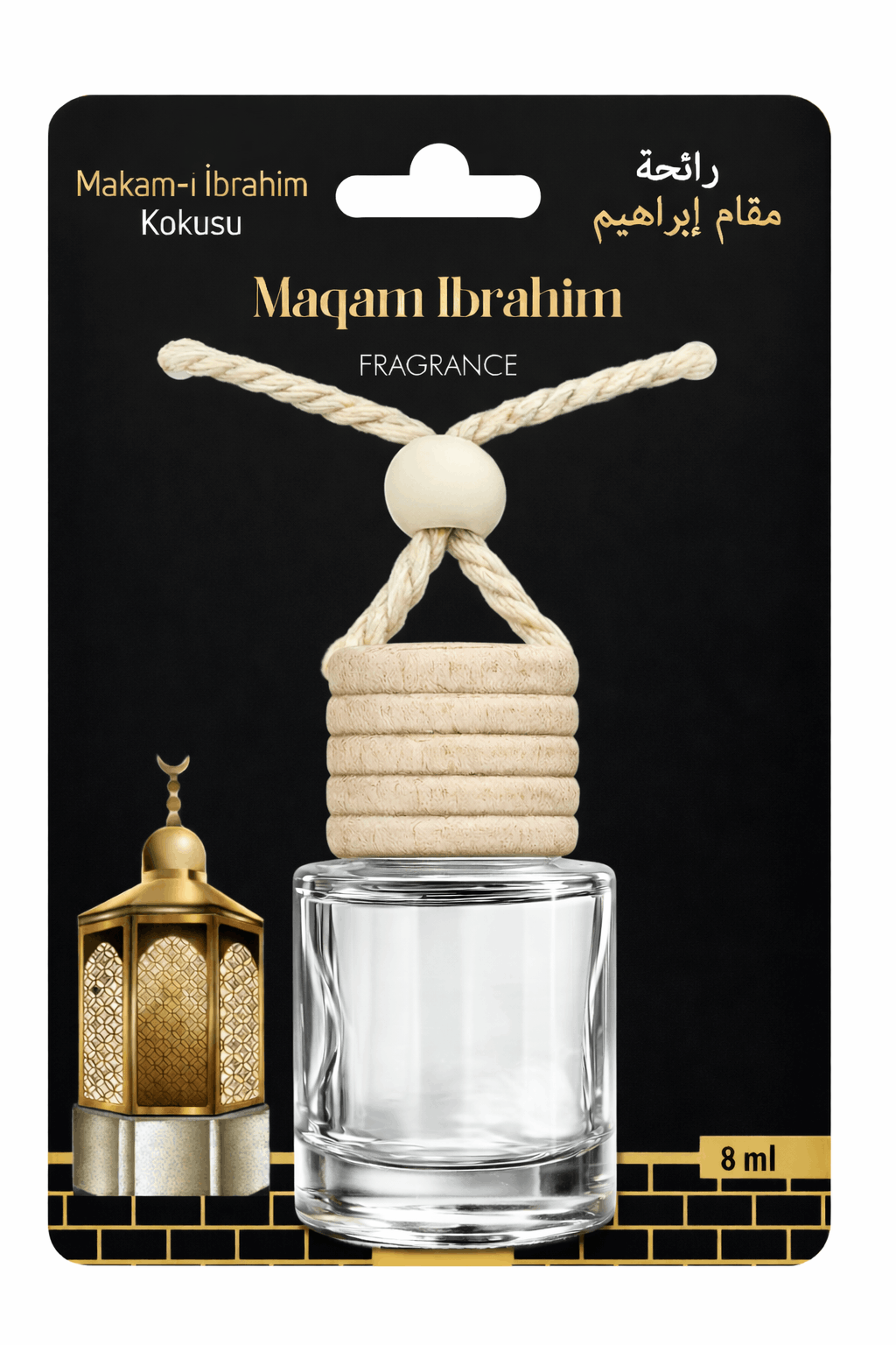 Makamı İbrahim Kokusu Alkolsüz 8ml Asmalı Araba ve Araç Kokusu