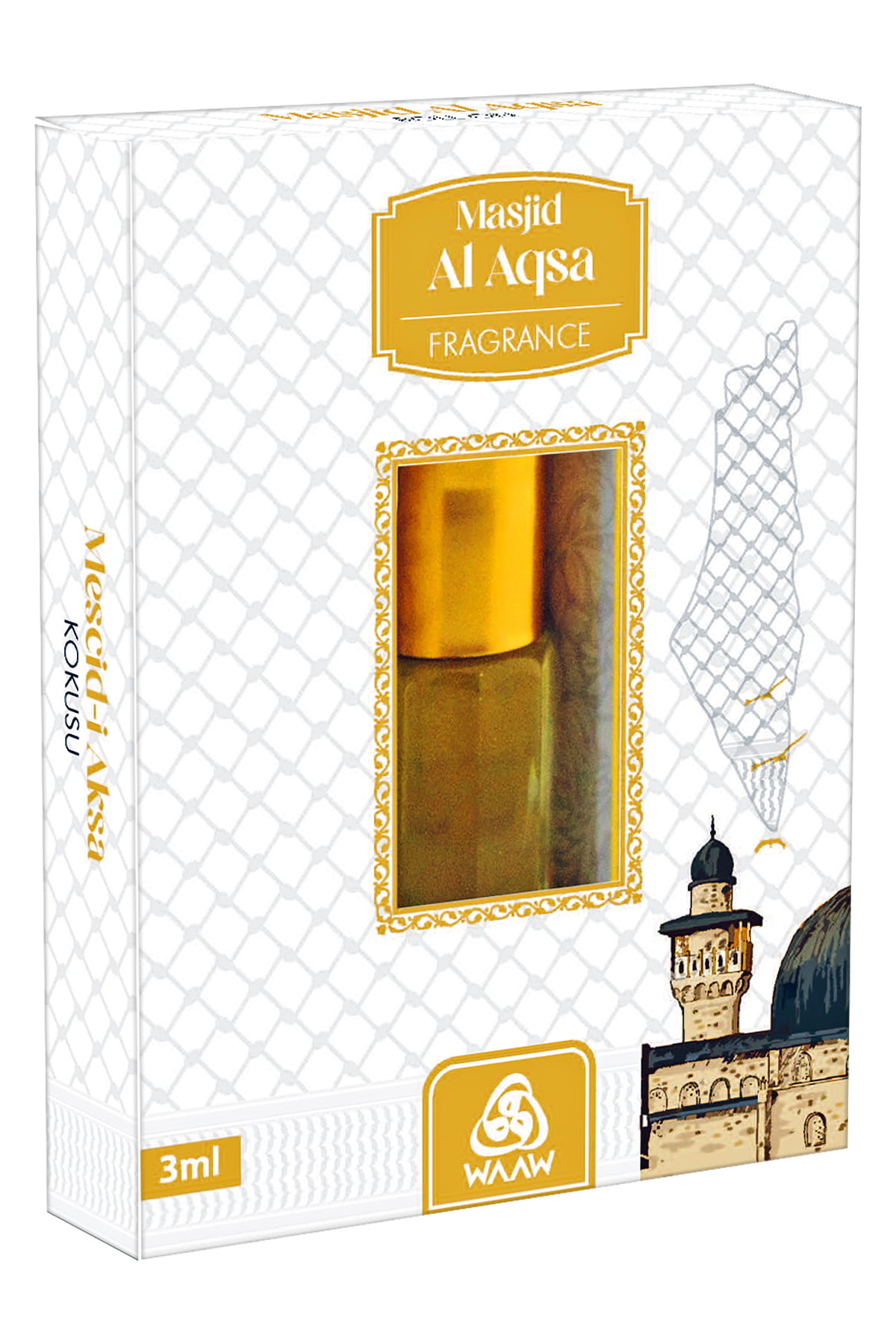 Mescidi Aksa Kokusu Alkolsüz Esans 3ml Roll-On Hediyelik