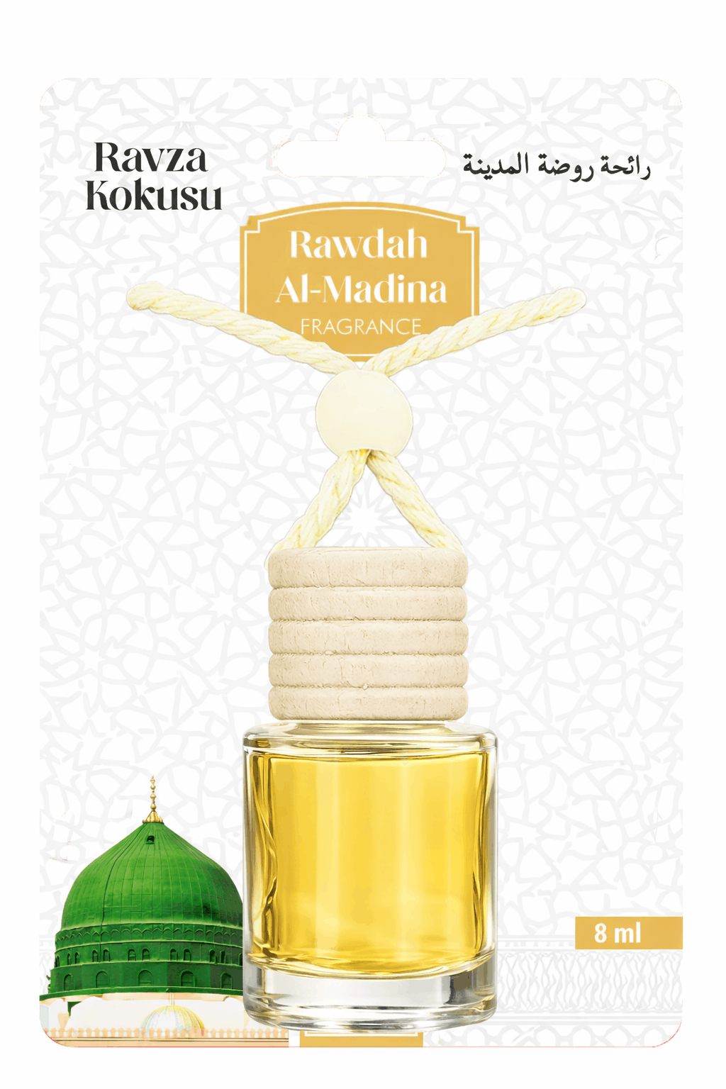 Medine Ravza Kokusu 8ml Asmalı Araba ve Araç Kokusu